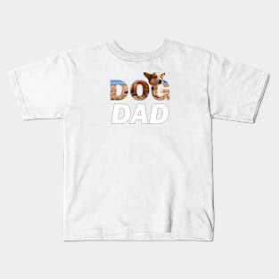 Dog Dad - Corgi oil painting wordart Kids T-Shirt